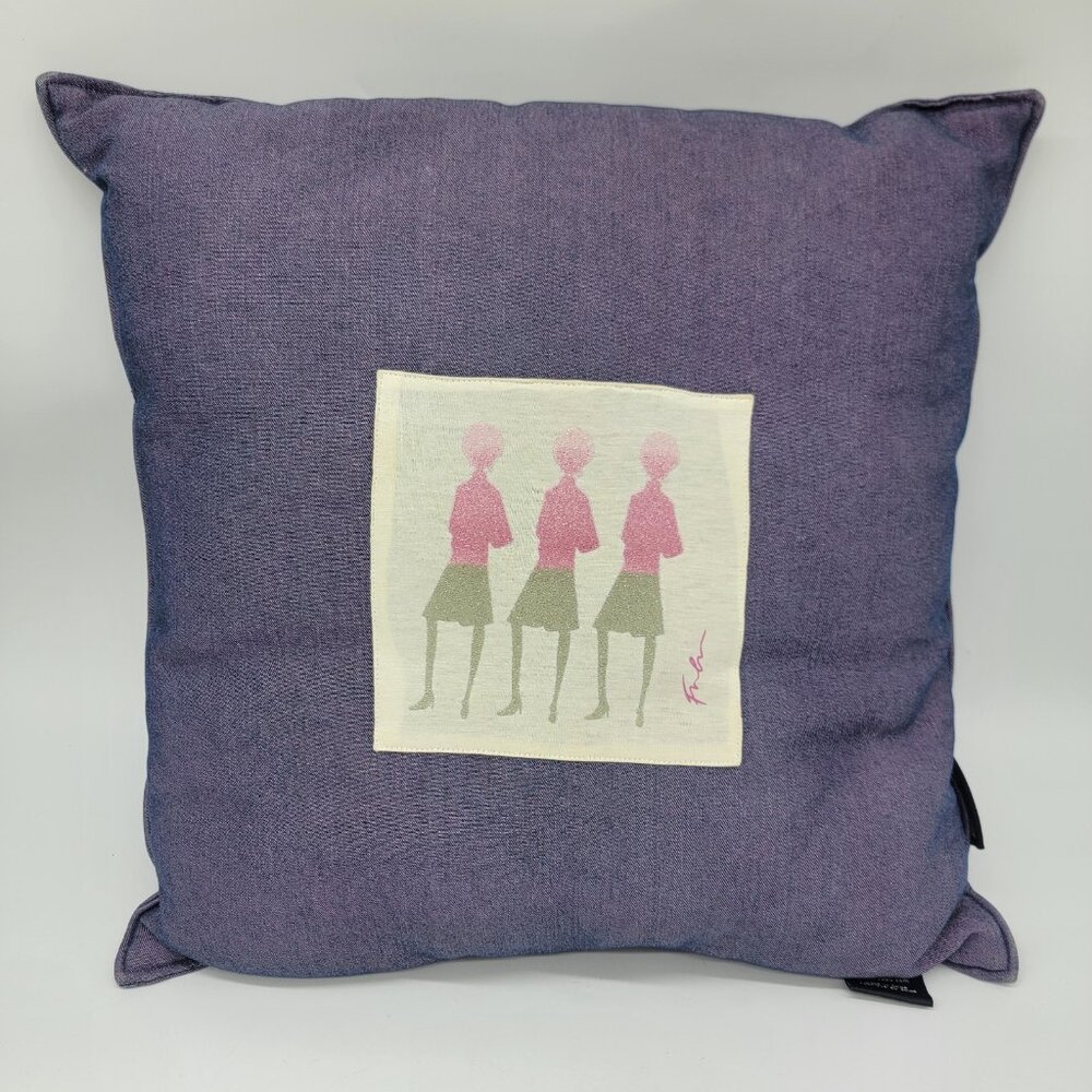 FUBU‎ Pillow Home Collection Accent Pillow Ladies Skirts Afros Purple Rare
